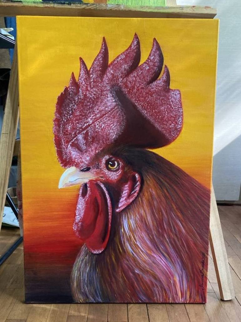 Original Realism Animal Painting by Miglena Dyankova