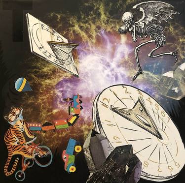 Print of Pop Art Outer Space Collage by Adrienne Mixon