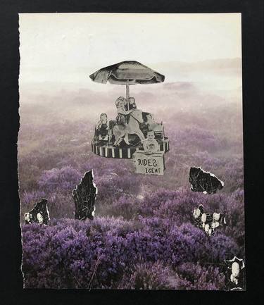 Print of Surrealism Landscape Collage by Adrienne Mixon