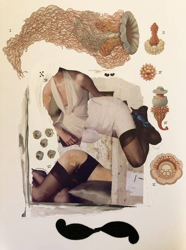 Original Pop Art Body Collage by Adrienne Mixon