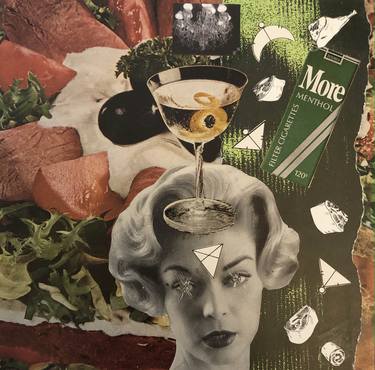 Original Food & Drink Collage by Adrienne Mixon