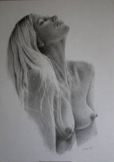 Original Realism Erotic Drawings by Iurii ZAIKA