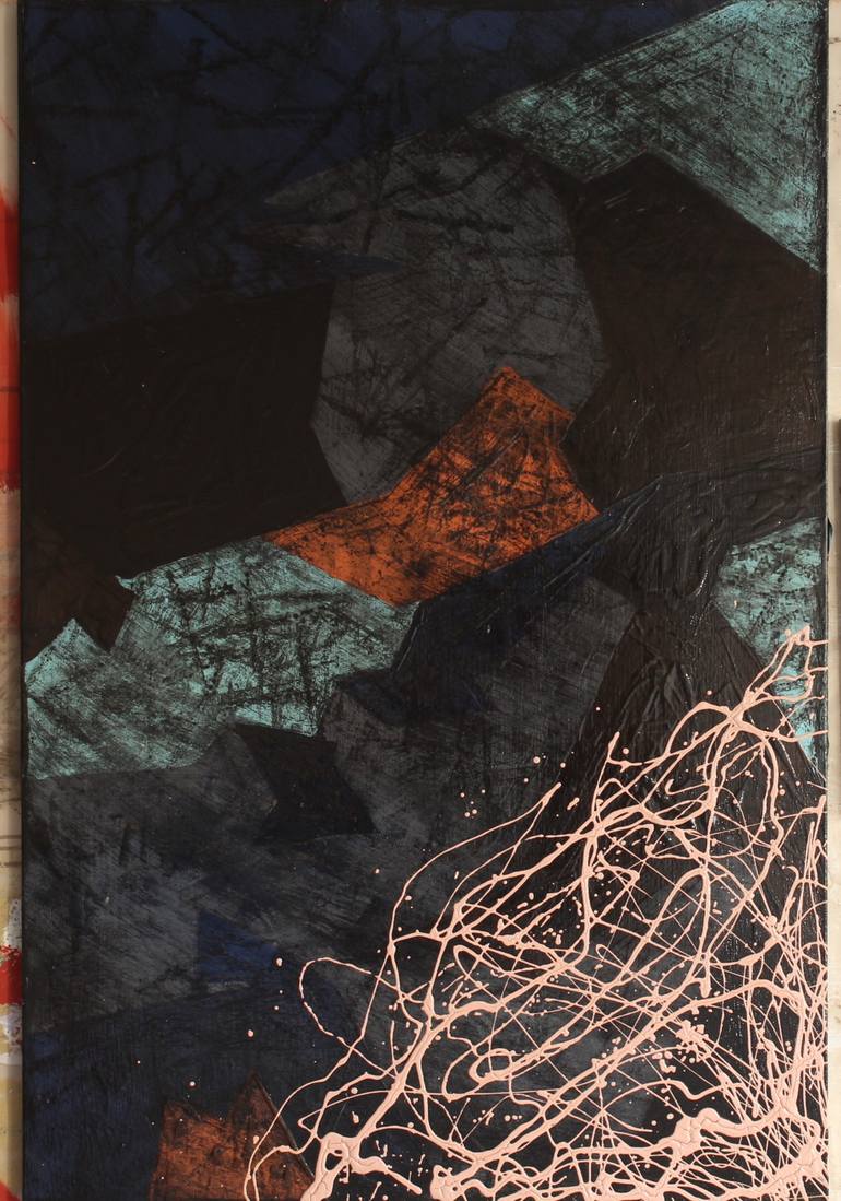 Original Abstract Expressionism Abstract Painting by Donte Donte  Donte Donte