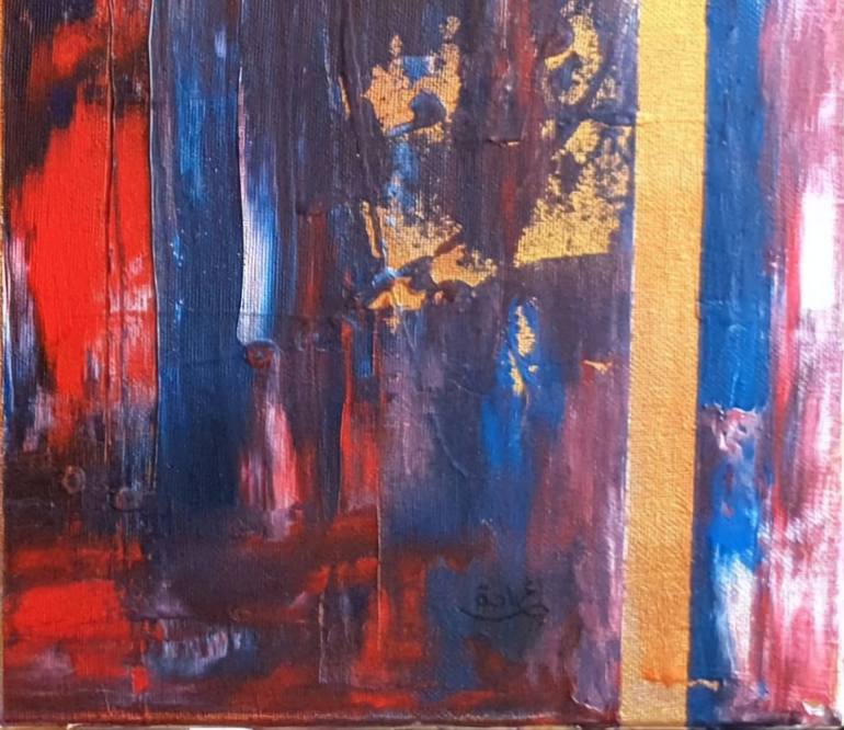 Original Abstract Expressionism Abstract Painting by Ghada A