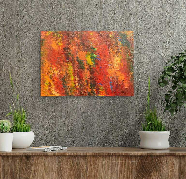 Original Abstract Expressionism Abstract Painting by Ghada A