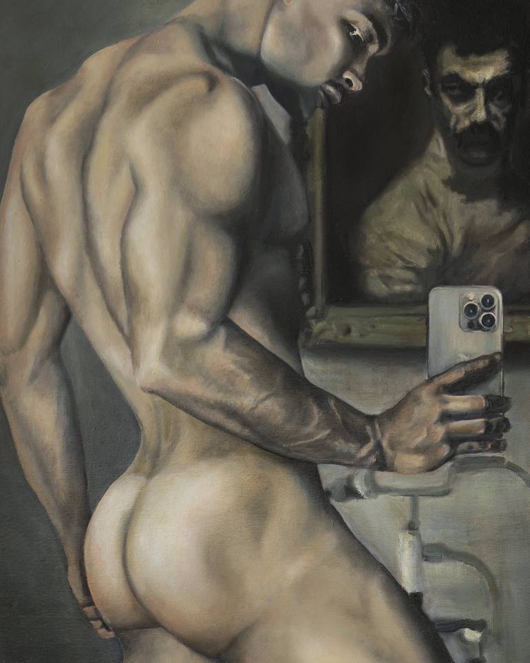 Original Nude Painting by ROMEO ROVENTE