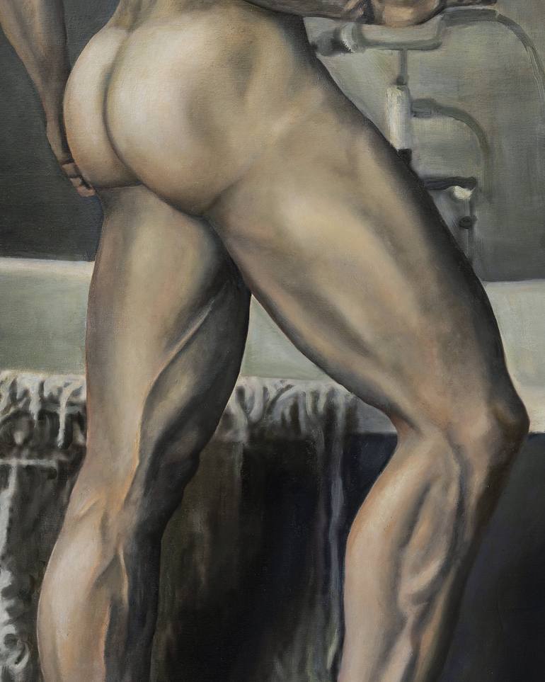 Original Figurative Nude Painting by ROMEO ROVENTE