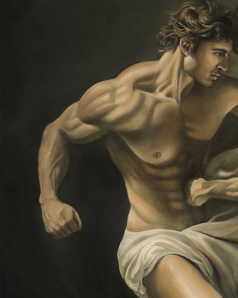 Original Contemporary Nude Painting by ROMEO ROVENTE