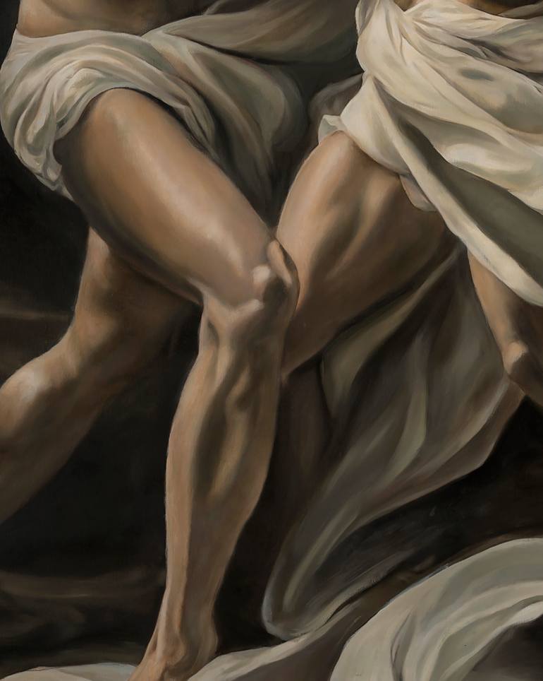 Original Contemporary Nude Painting by Romeo Rovente