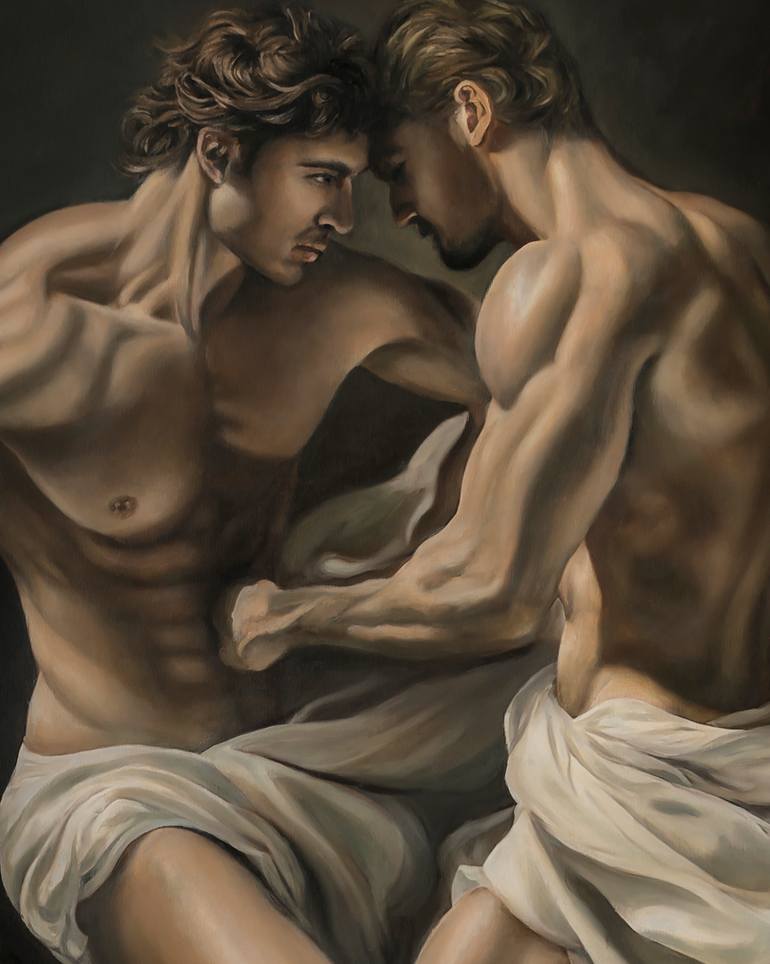 Original Contemporary Nude Painting by Romeo Rovente