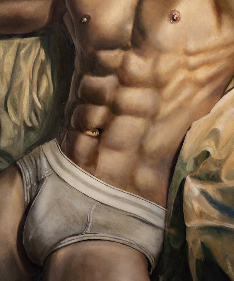 Original Contemporary Nude Painting by Romeo Rovente