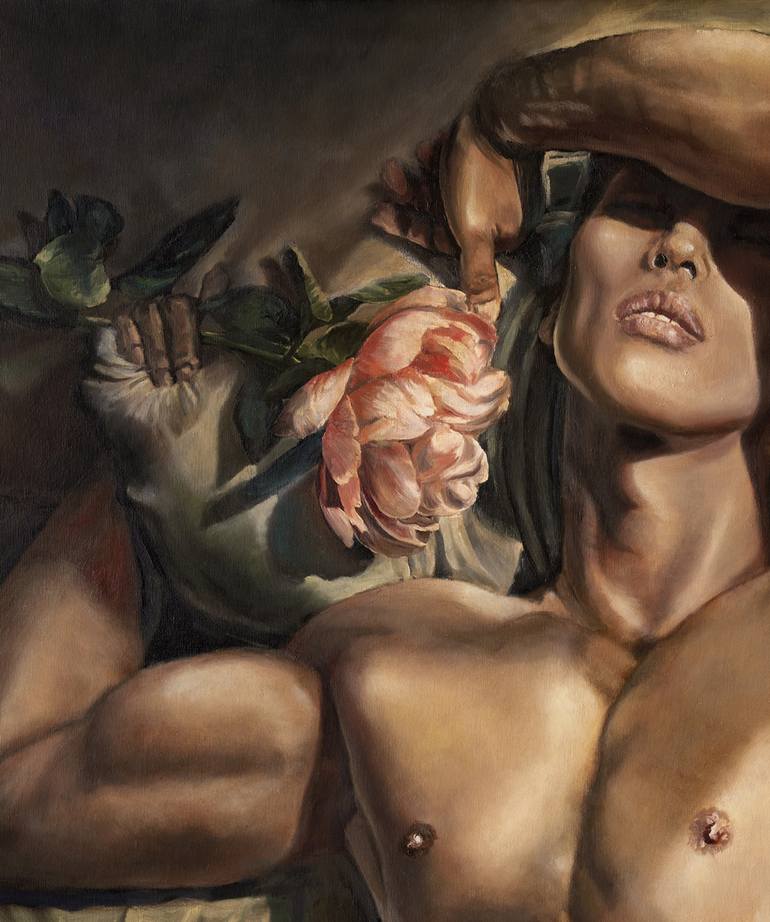 Original Contemporary Nude Painting by Romeo Rovente