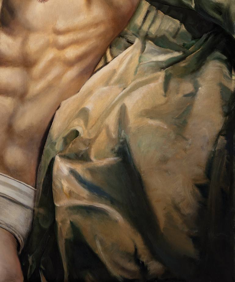 Original Contemporary Nude Painting by Romeo Rovente