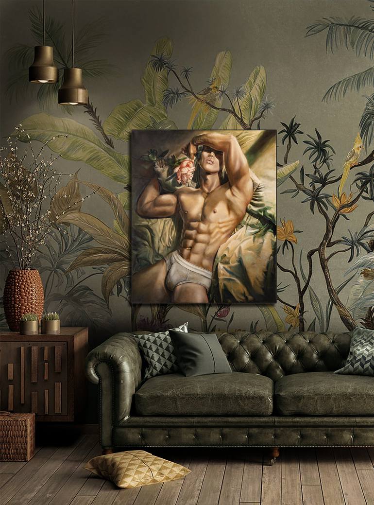 Original Contemporary Nude Painting by Romeo Rovente