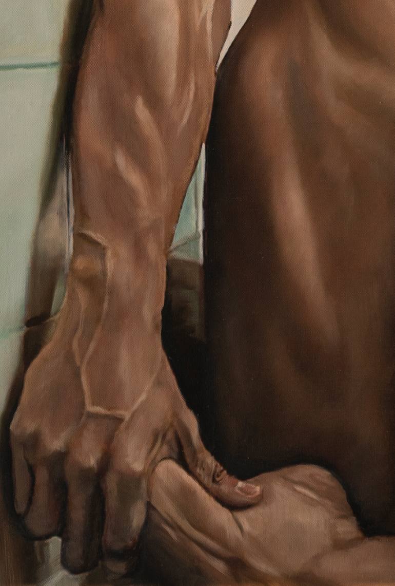 Original Figurative Erotic Painting by Romeo Rovente