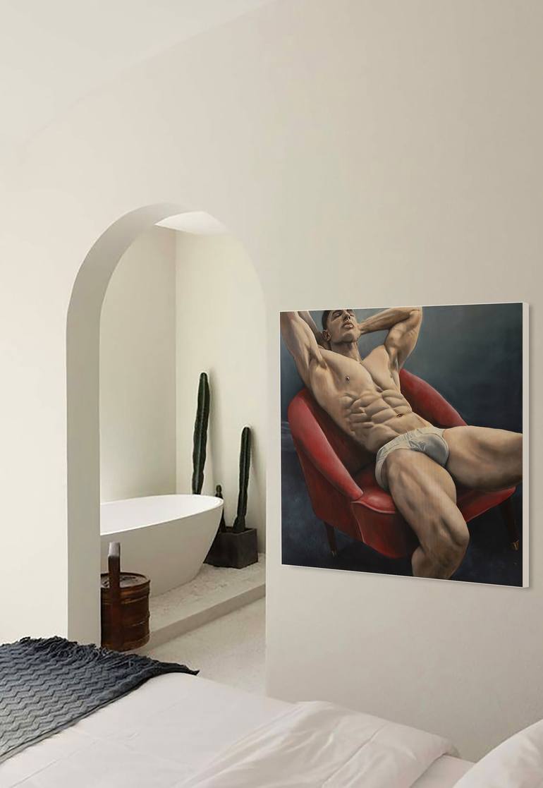 Original Erotic Painting by ROMEO ROVENTE