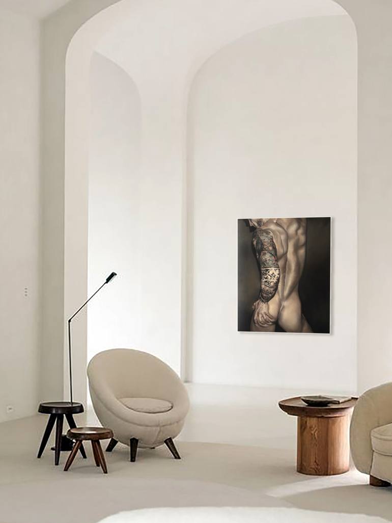 Original Contemporary Nude Painting by Romeo Rovente