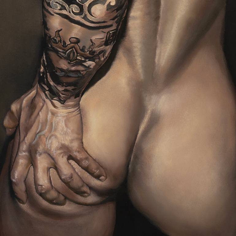 Original Contemporary Nude Painting by Romeo Rovente