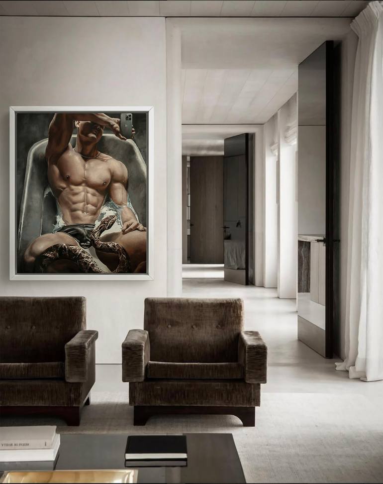 Original Contemporary Nude Painting by Romeo Rovente