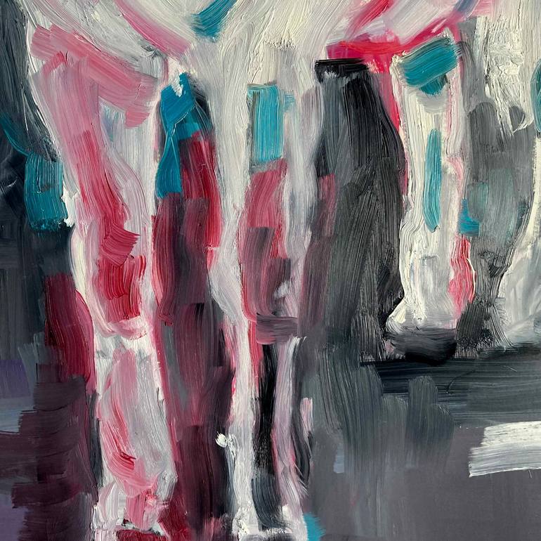 Original Abstract Expressionism Animal Painting by Eleanor Woolley