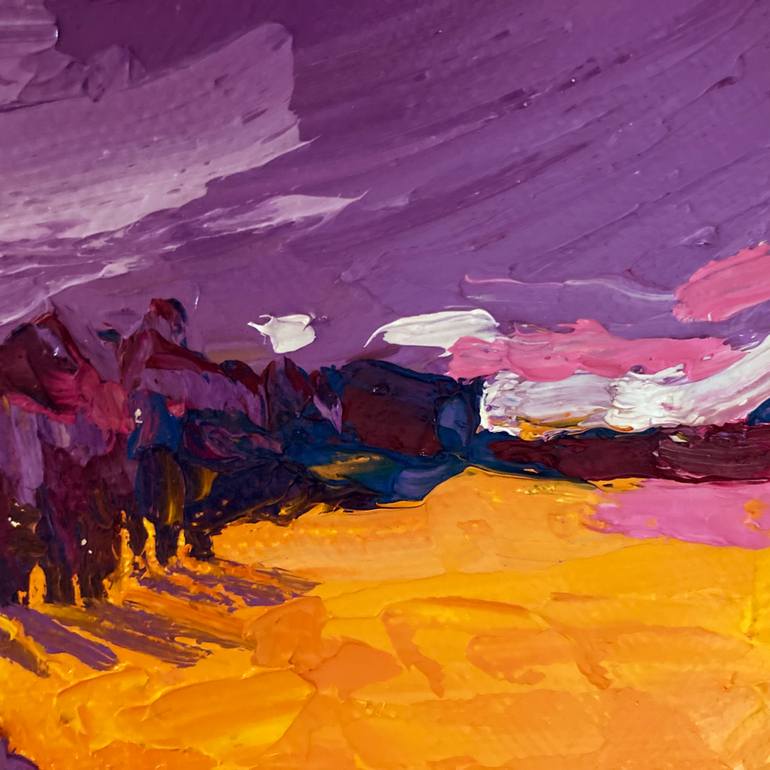 Original Abstract Expressionism Landscape Painting by Eleanor Woolley