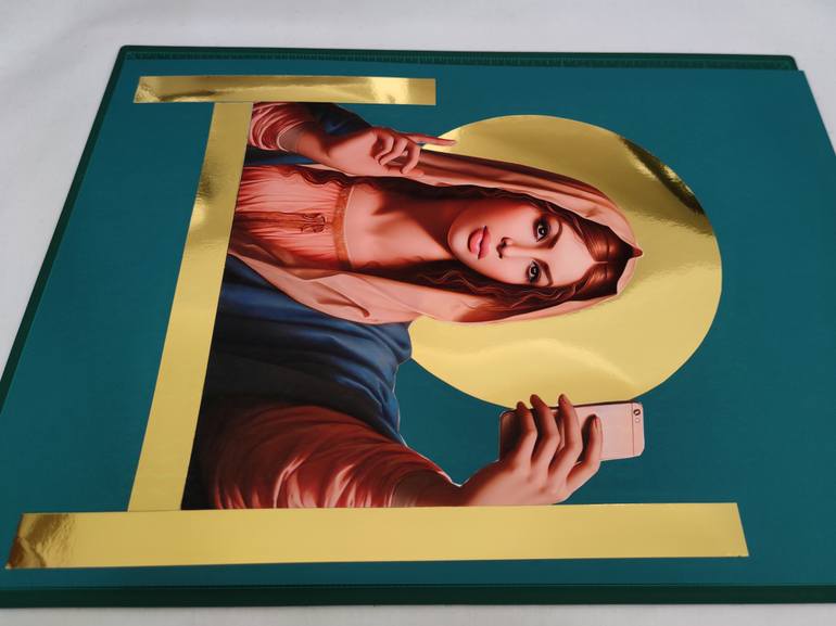 Original Portraiture Pop Culture/Celebrity Collage by Spiro Art