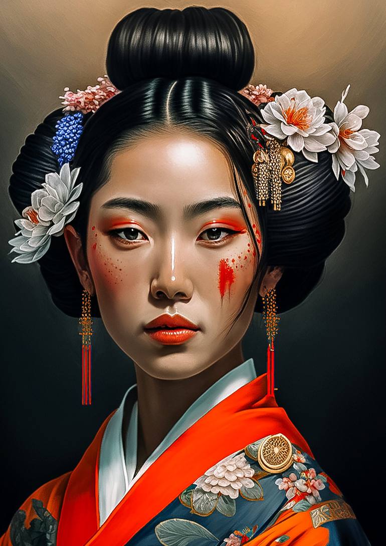 Illustration Geisha: Art & Tradition Japanese Culture | Japanese Girl