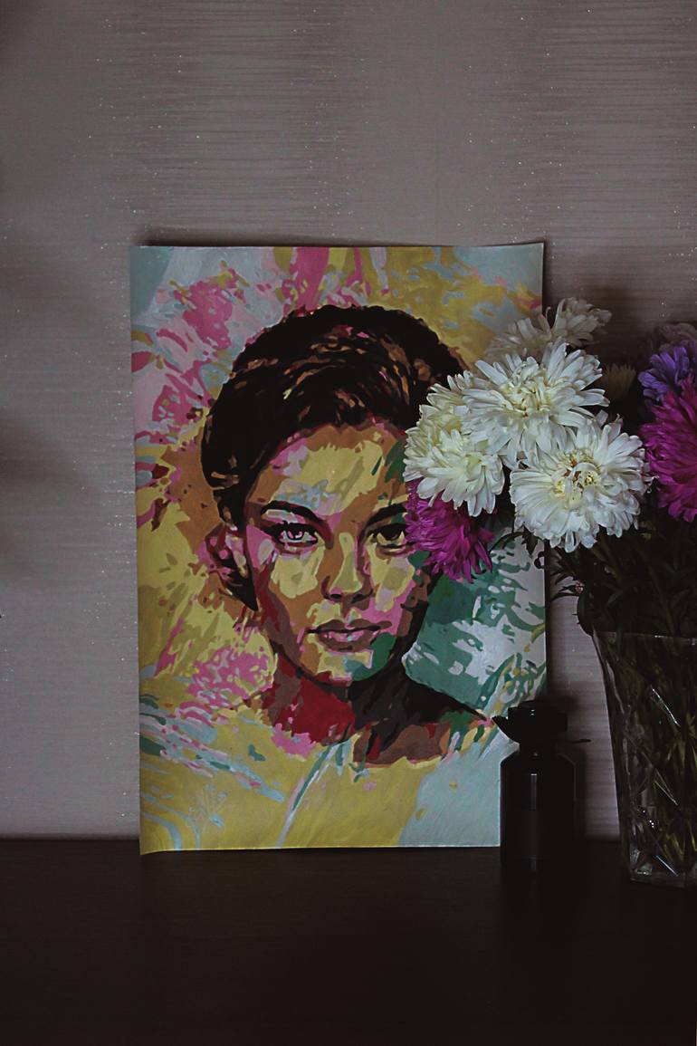Original Pop Art Cinema Painting by Catherine C