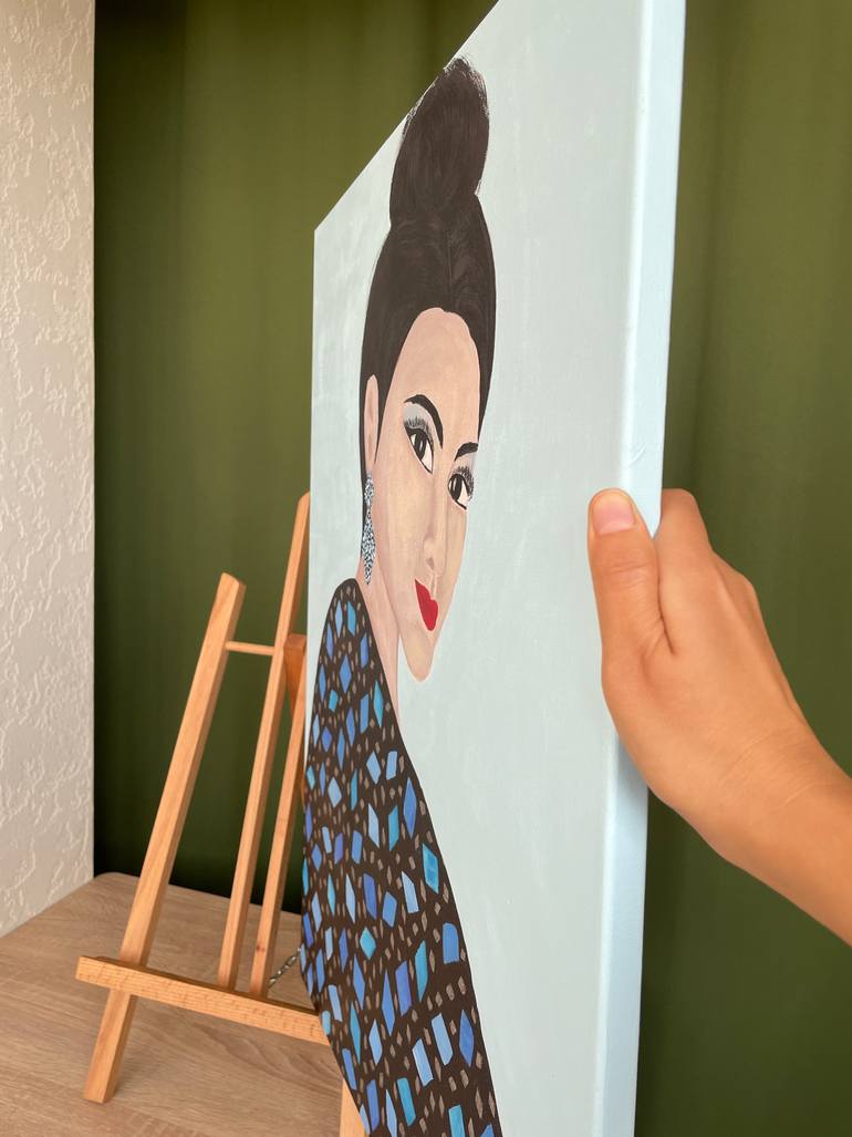 Original Art Deco Women Painting by Olga Yevtukhova