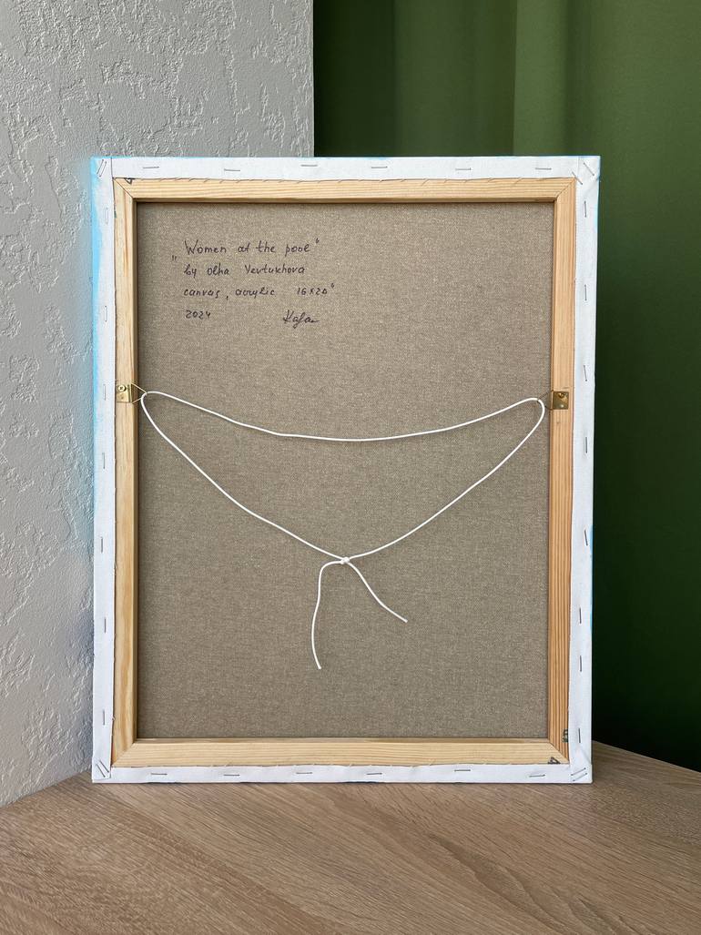 Original Abstract Beach Painting by Olga Yevtukhova