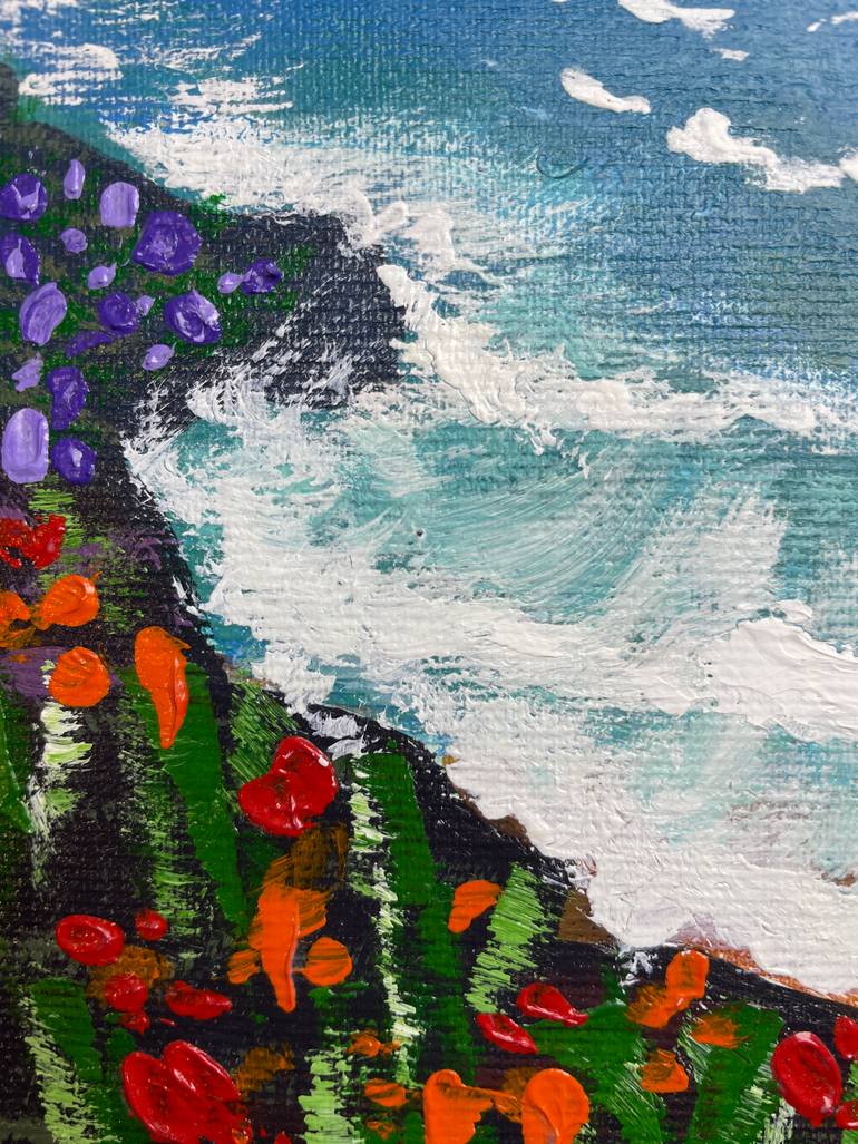 Original Impressionism Beach Painting by Olga Yevtukhova