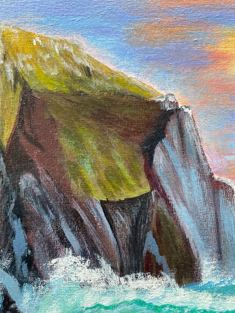 Original Impressionism Seascape Painting by Olga Yevtukhova