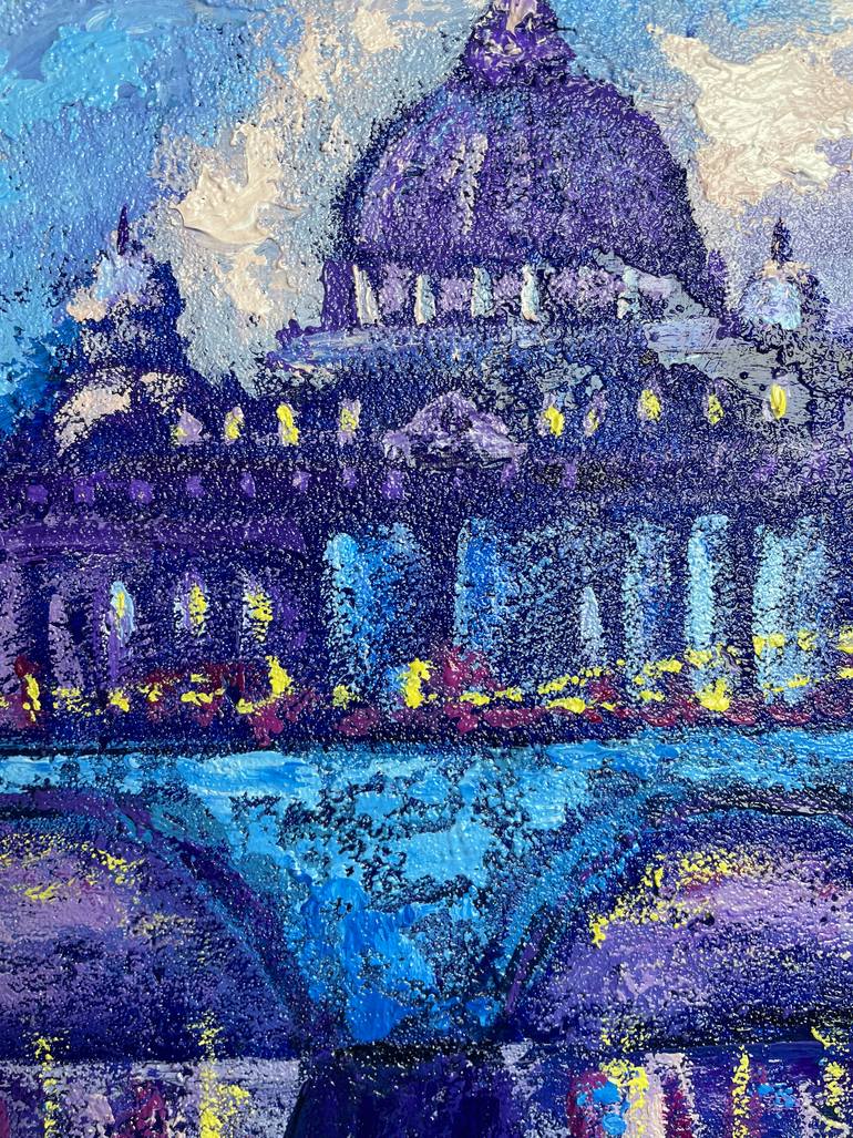 Original Abstract Expressionism Cities Painting by Olga Yevtukhova