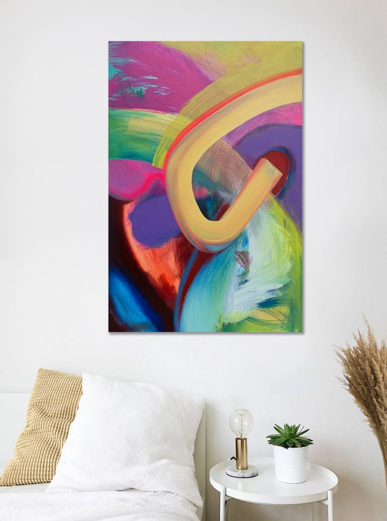 Original Abstract Expressionism Abstract Painting by Kim Powell