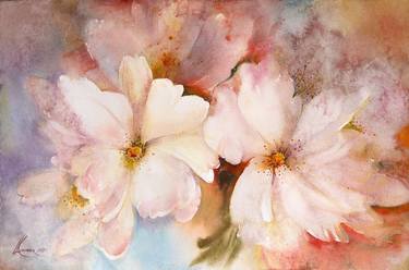 Print of Floral Paintings by Larysa Kuvayeva