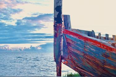 Original Installation Art Boat Photography by Waldemar Trebacki