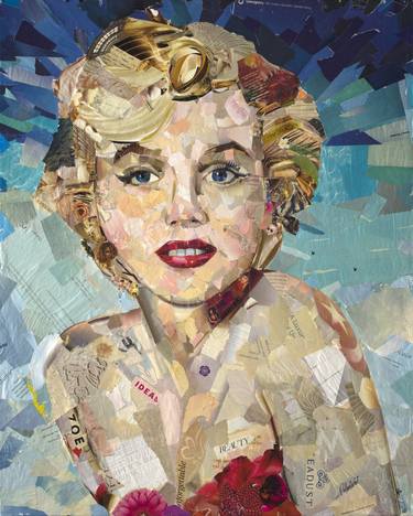 Saatchi Art Artist Robert Fernandez; Collage, “Marilyn” #art