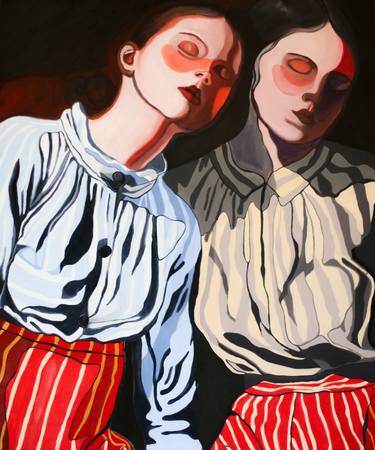 Original Figurative Women Paintings by Greta Coutinho