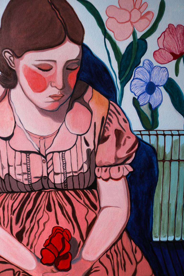 Original Figurative Women Painting by Greta Coutinho
