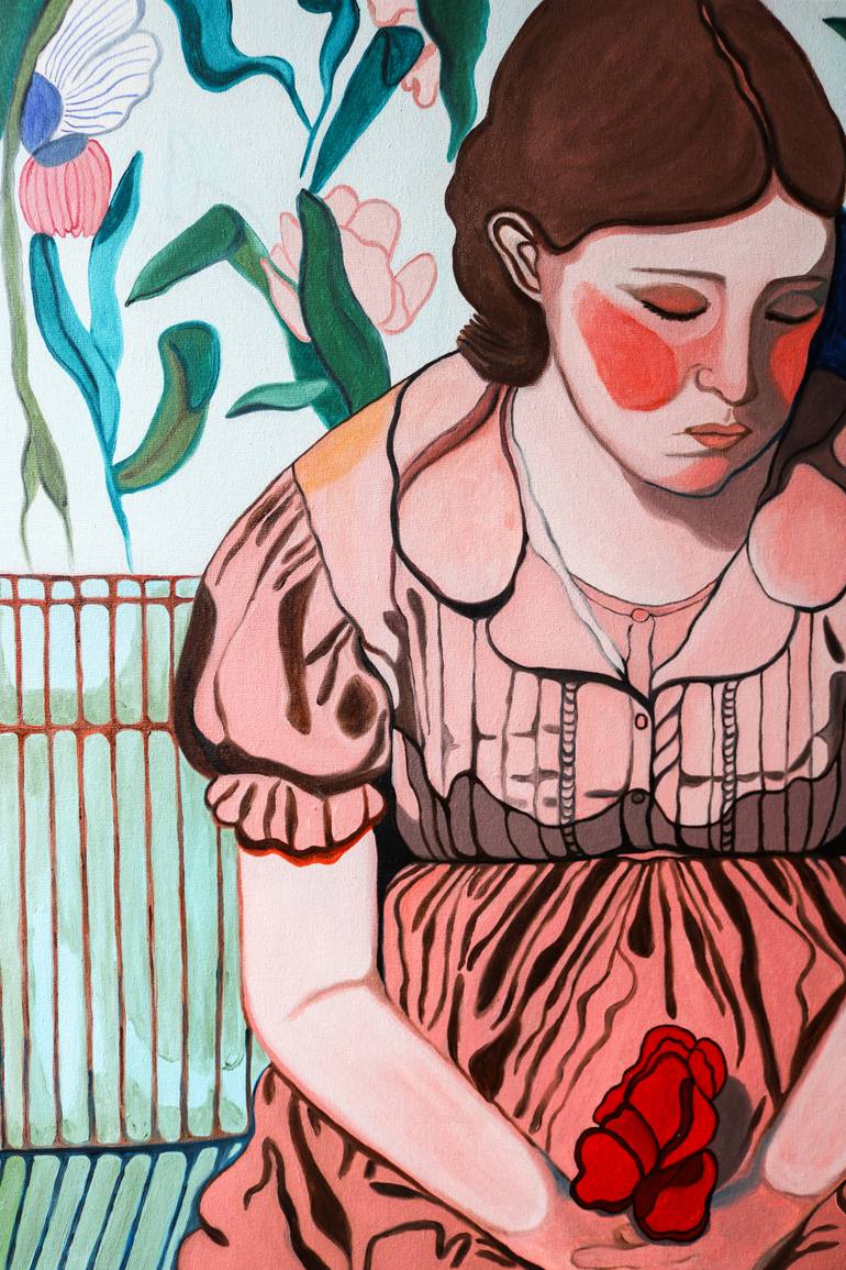 Original Figurative Women Painting by Greta Coutinho
