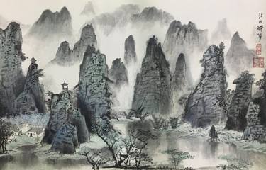 Original Landscape Drawings by Jo Na