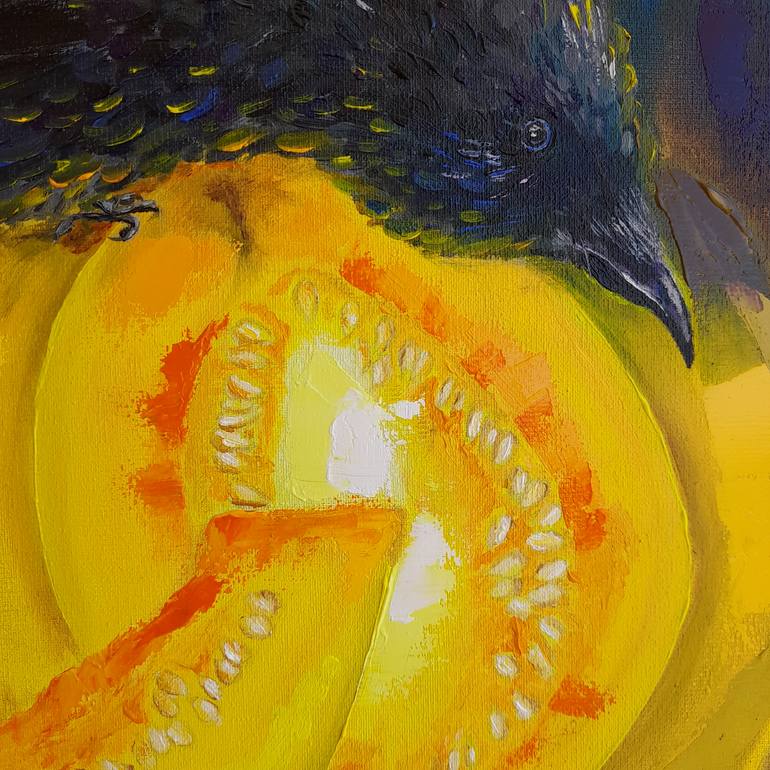 Original Impressionism Animal Painting by Oksana Slobodska