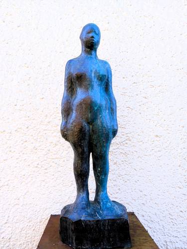 Original Art Deco Nude Sculpture by Joerg Bollin