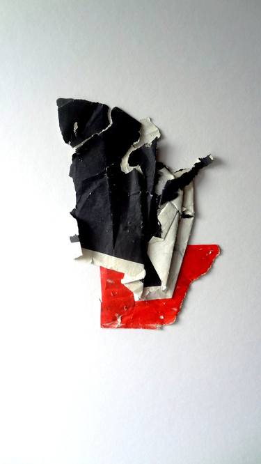 Original Abstract Expressionism Abstract Collage by Joerg Bollin