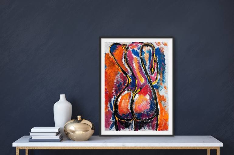 Original Abstract Expressionism Women Painting by Aeidy Kassimba