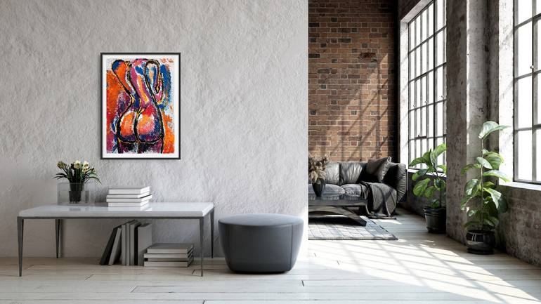 Original Abstract Expressionism Women Painting by Aeidy Kassimba