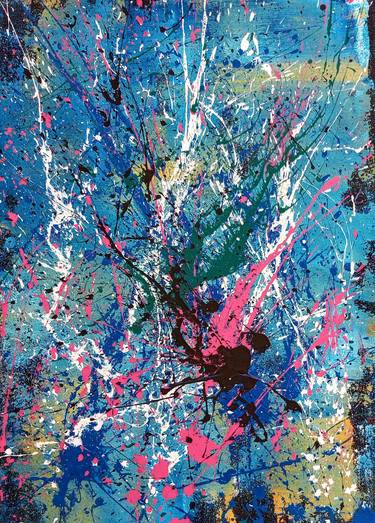 Print of Abstract Expressionism Abstract Paintings by Aeidy Kassimba