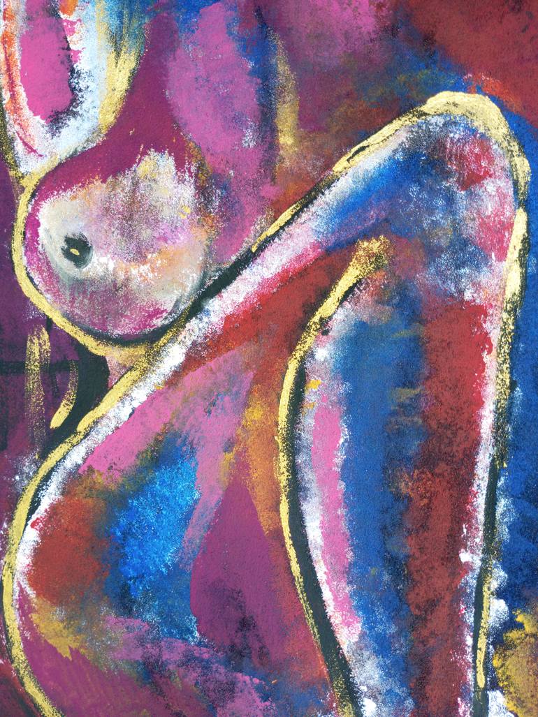 Original Contemporary Abstract Painting by Aeidy Kassimba