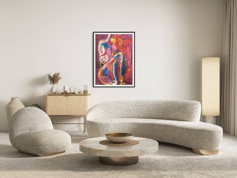 Original Contemporary Abstract Painting by Aeidy Kassimba