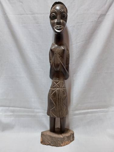 Maasai woman Sculpture - African Sculpture thumb